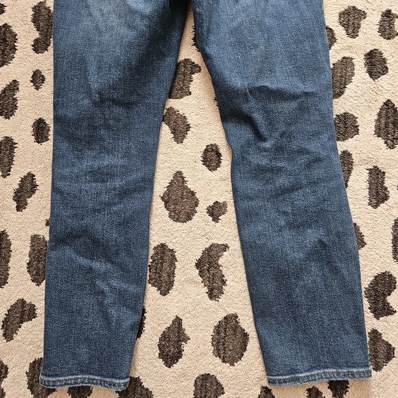 Good American Good Legs Cropped Distressed Straight Jeans GLCI014T Size 10 / 30 - Picture 7 of 8